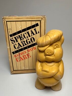 Vintage Avon Pig Men’s Rights Deep Woods Soap w/ Box 8 oz Novelty